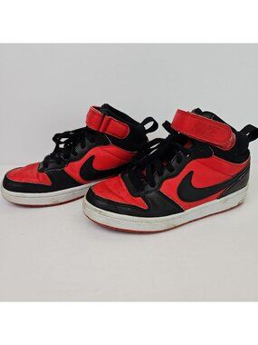 Nike Court Borough University Red Black CD7782-602 Youth Size 4Y Kids Sneakers